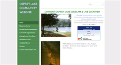 Desktop Screenshot of ospreylake.ca