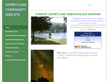 Tablet Screenshot of ospreylake.ca